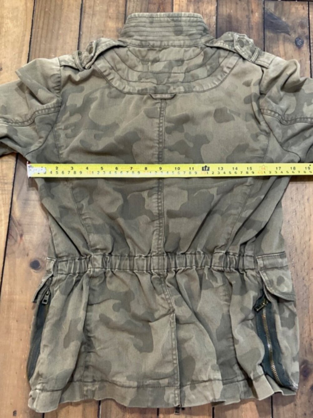 7 For All Mankind Camo Utility Jacket Medium Camouflage Military Field Coat - Picture 5 of 10